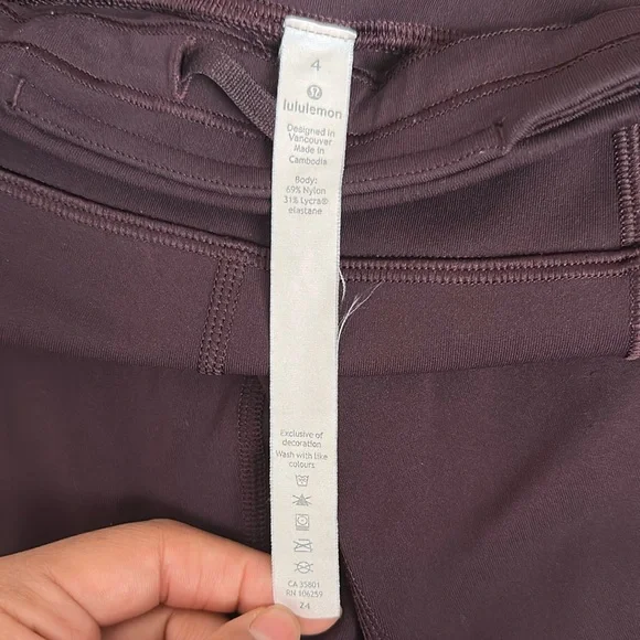 Lululemon Purple Leggings - Picture 4 of 5